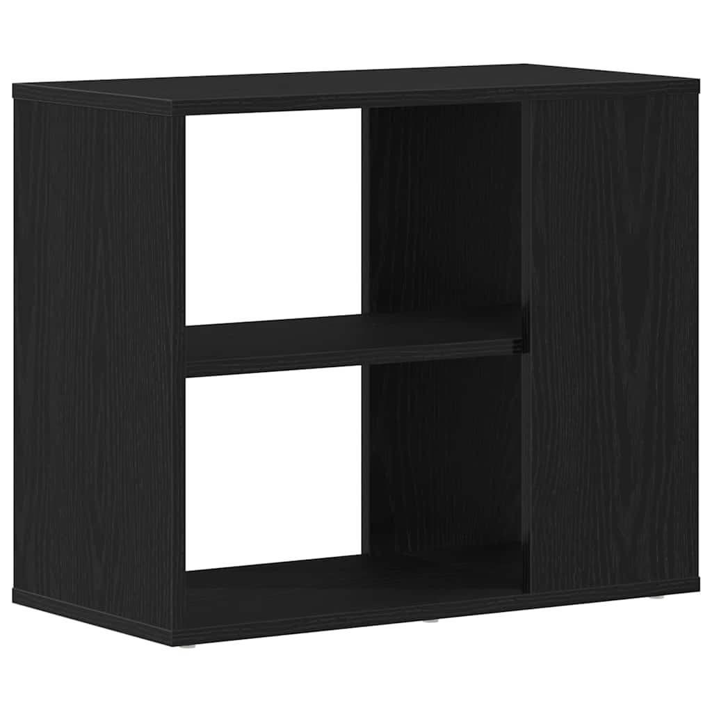 vidaXL Sideboard with Drawer Black Oak 60 x 30 x 50 cm Engineered Wood
