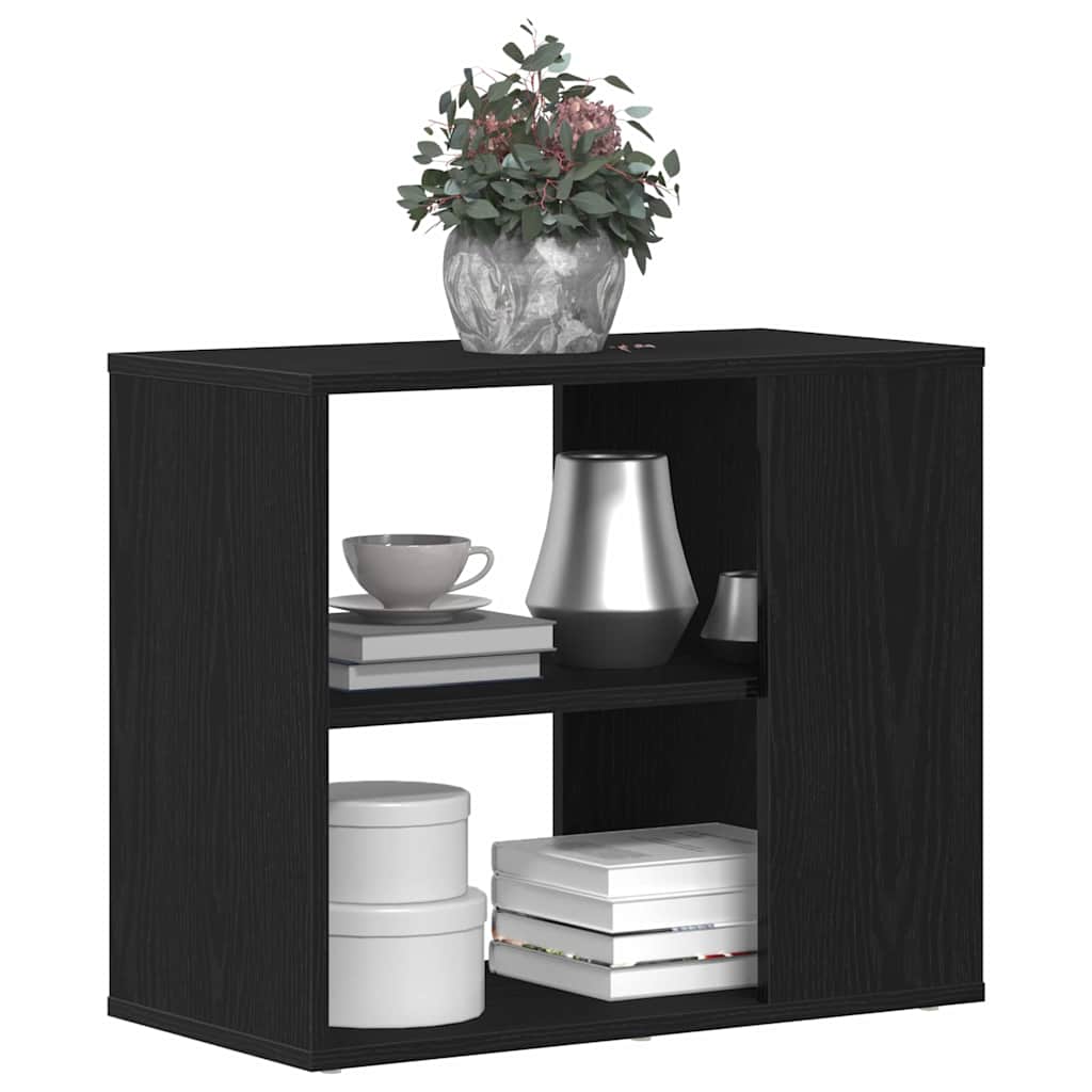 vidaXL Sideboard Black Oak 60 x 30 x 50 cm Engineered Wood