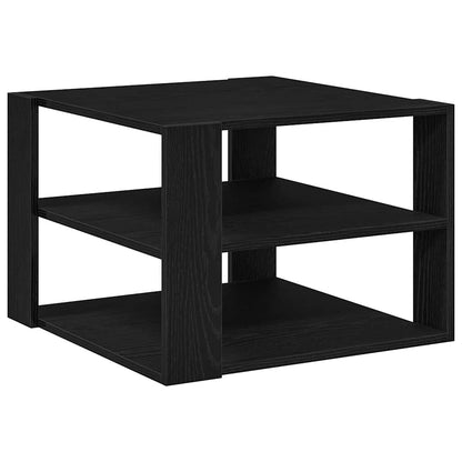 vidaXL Coffee Table Black Oak 58 x 58 x 40 cm Engineered Wood