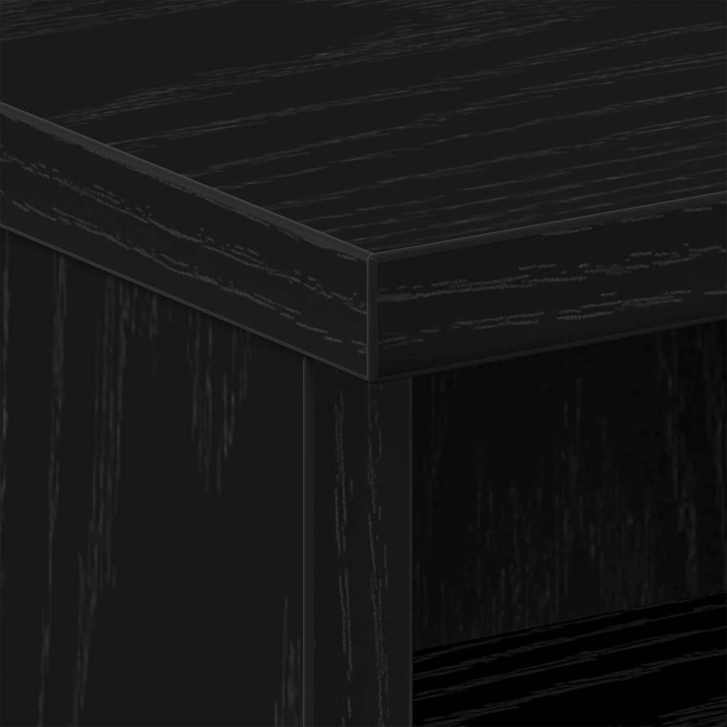 vidaXL Bedside Cabinet Black Oak 40 x 40 x 50 cm Engineered Wood