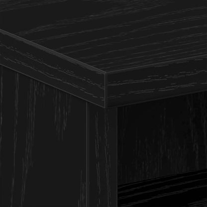 vidaXL Bedside Cabinet Black Oak 40 x 40 x 50 cm Engineered Wood