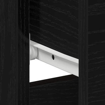 vidaXL Bedside Cabinet Black Oak 40 x 40 x 50 cm Engineered Wood