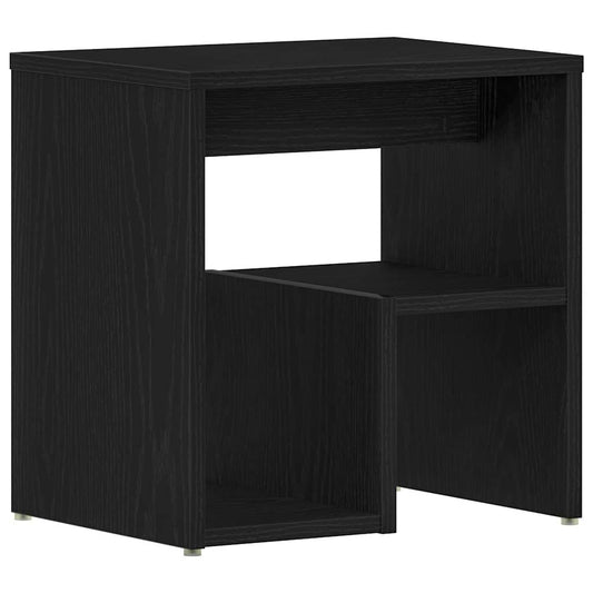 vidaXL Bedside Cabinet Black Oak 40 x 30 x 40 cm Engineered Wood
