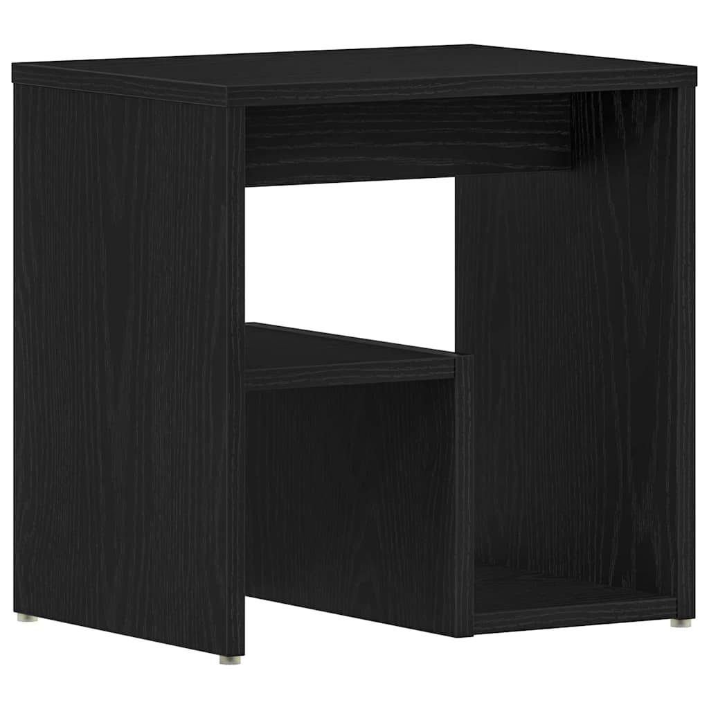 vidaXL Bedside Cabinet Black Oak 40 x 30 x 40 cm Engineered Wood