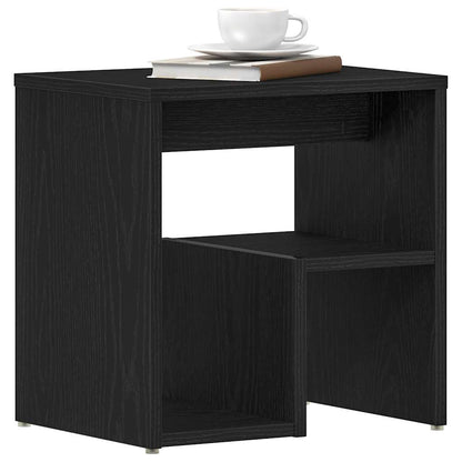 vidaXL Bedside Cabinet Black Oak 40 x 30 x 40 cm Engineered Wood
