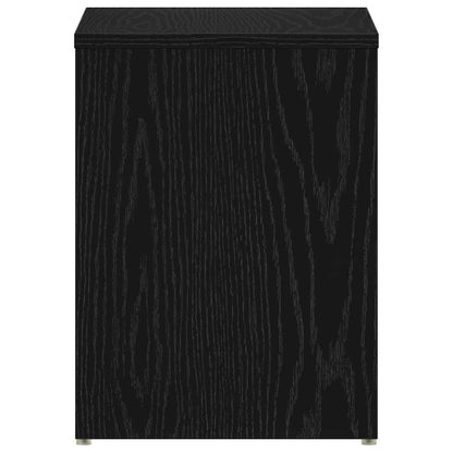 vidaXL Bedside Cabinet Black Oak 40 x 30 x 40 cm Engineered Wood
