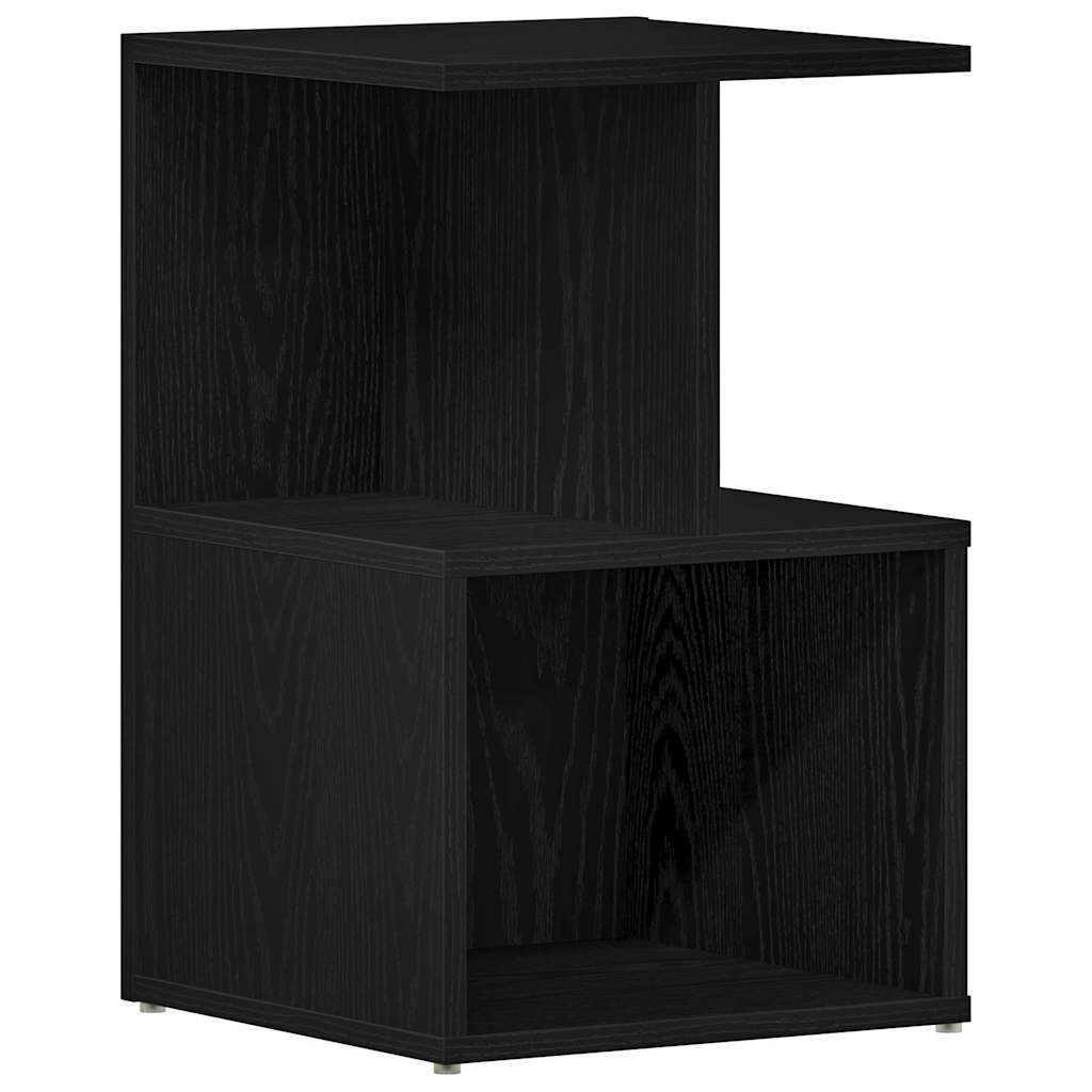vidaXL Bedside Cabinet Black Oak 35 x 35 x 55 cm Engineered Wood