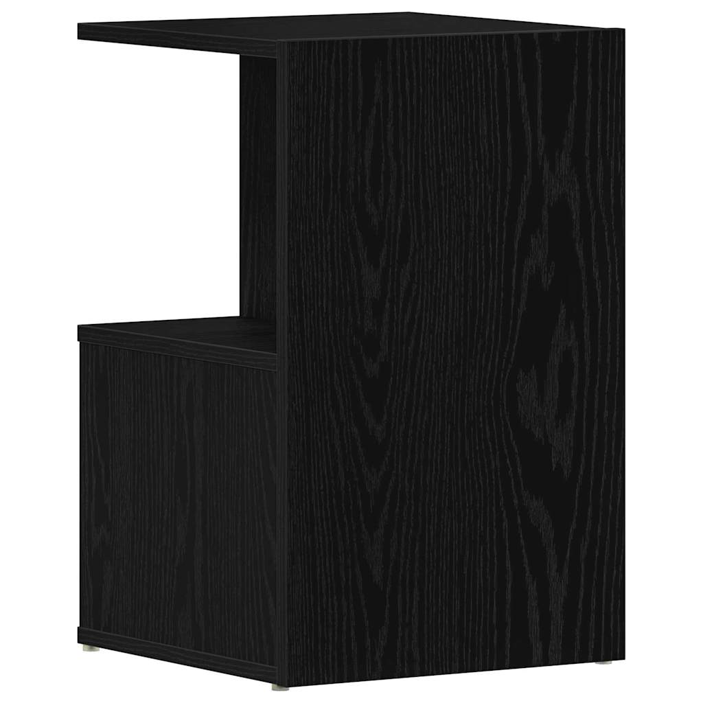 vidaXL Bedside Cabinet 2 pcs Black Oak 35 x 35 x 55 cm Engineered Wood