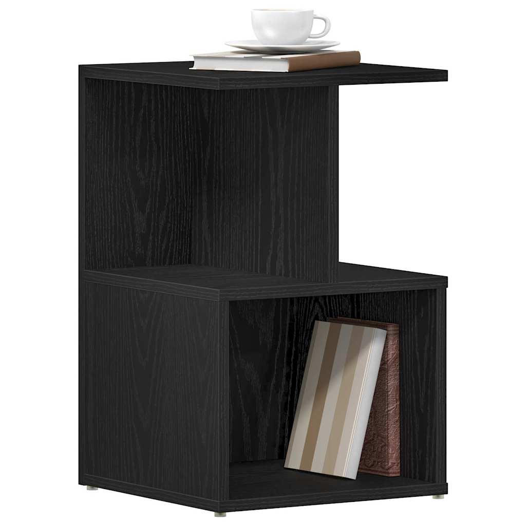 vidaXL Bedside Cabinet 2 pcs Black Oak 35 x 35 x 55 cm Engineered Wood