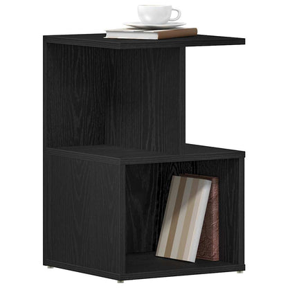 vidaXL Bedside Cabinet 2 pcs Black Oak 35 x 35 x 55 cm Engineered Wood