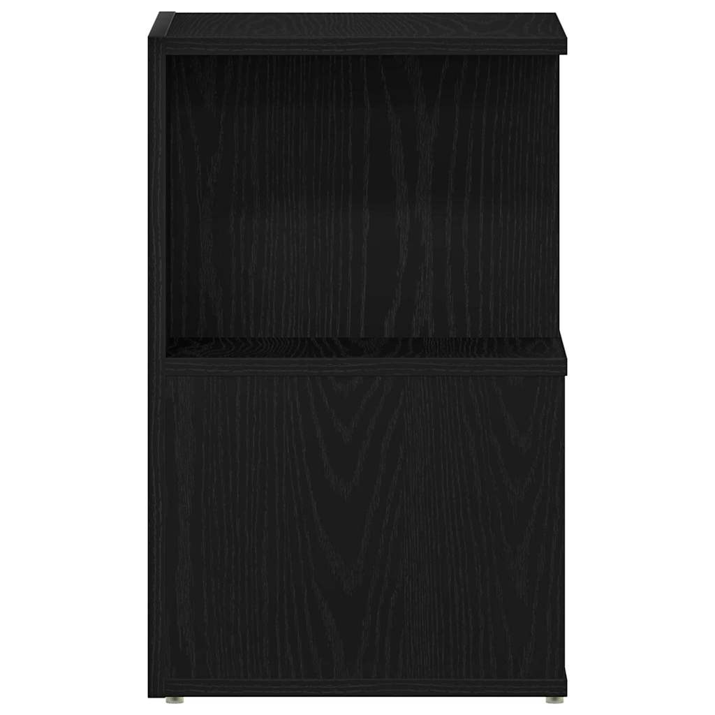 vidaXL Bedside Cabinet 2 pcs Black Oak 35 x 35 x 55 cm Engineered Wood