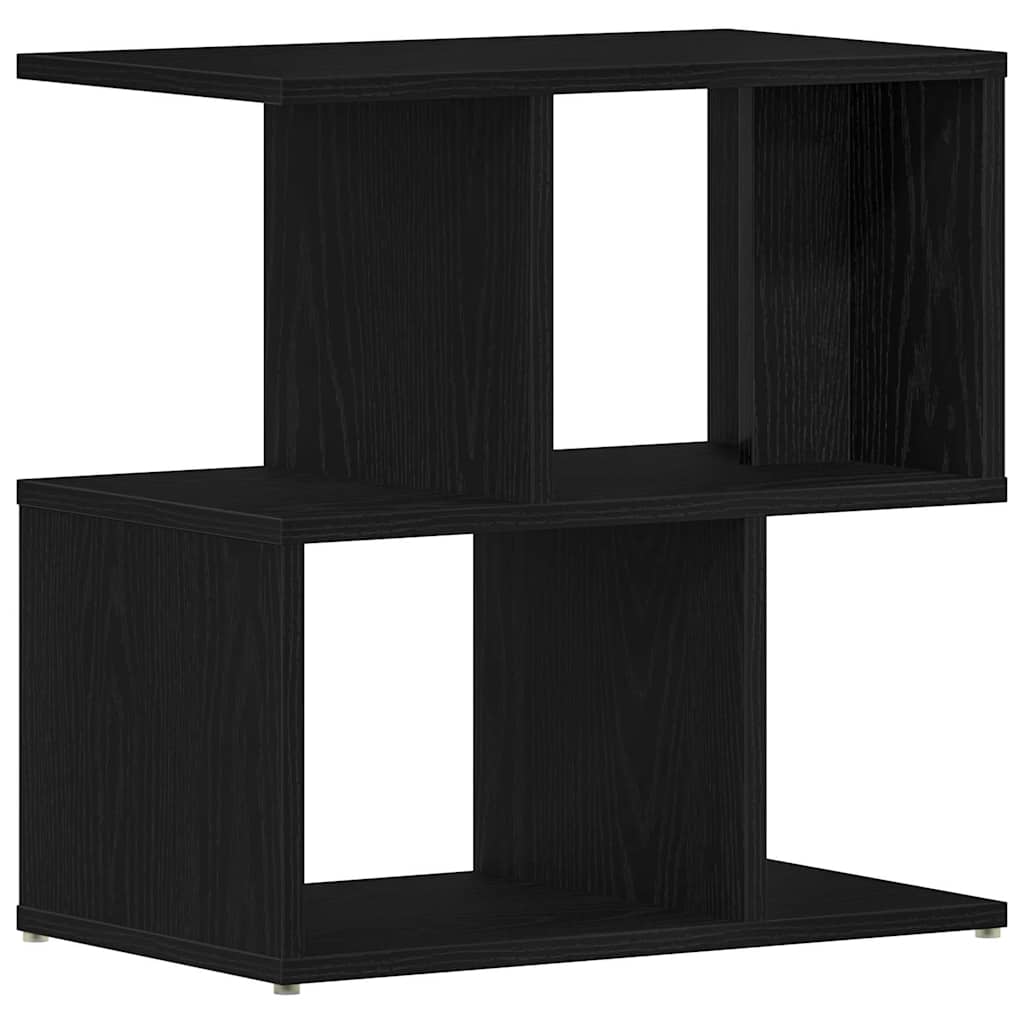 vidaXL Bedside Cabinet Black Oak 50 x 30 x 51,5 cm Engineered Wood