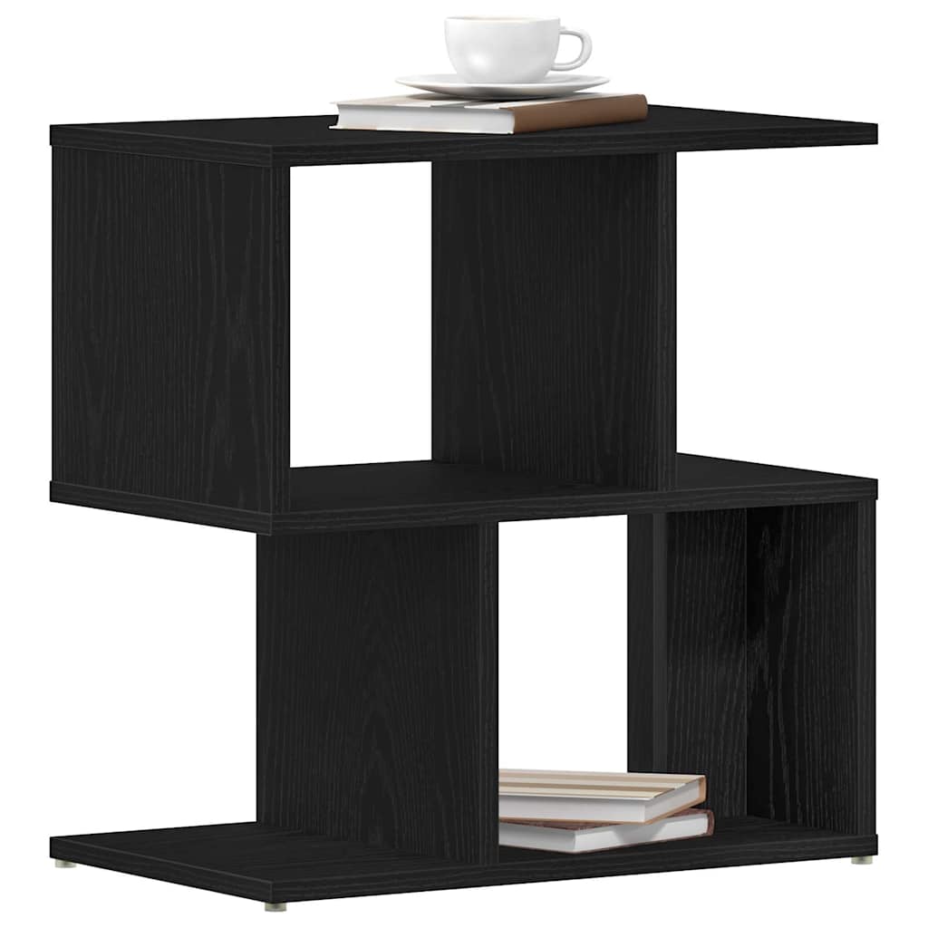 vidaXL Bedside Cabinet Black Oak 50 x 30 x 51,5 cm Engineered Wood