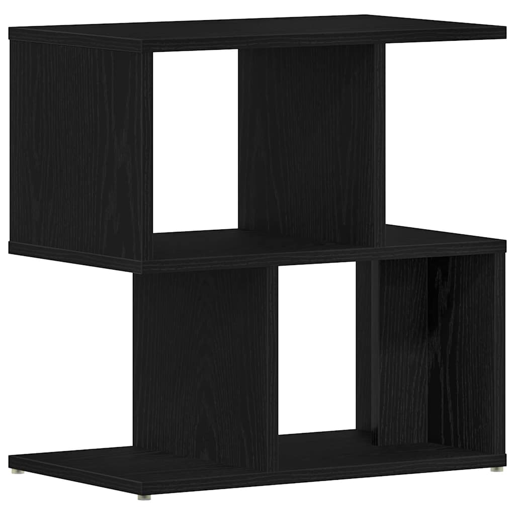 vidaXL Bedside Cabinet 2 pcs Black Oak 50 x 30 x 51,5 cm