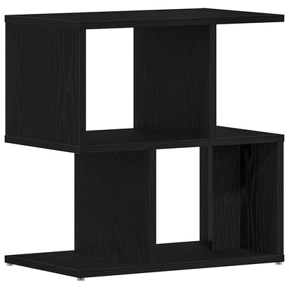 vidaXL Bedside Cabinet 2 pcs Black Oak 50 x 30 x 51,5 cm
