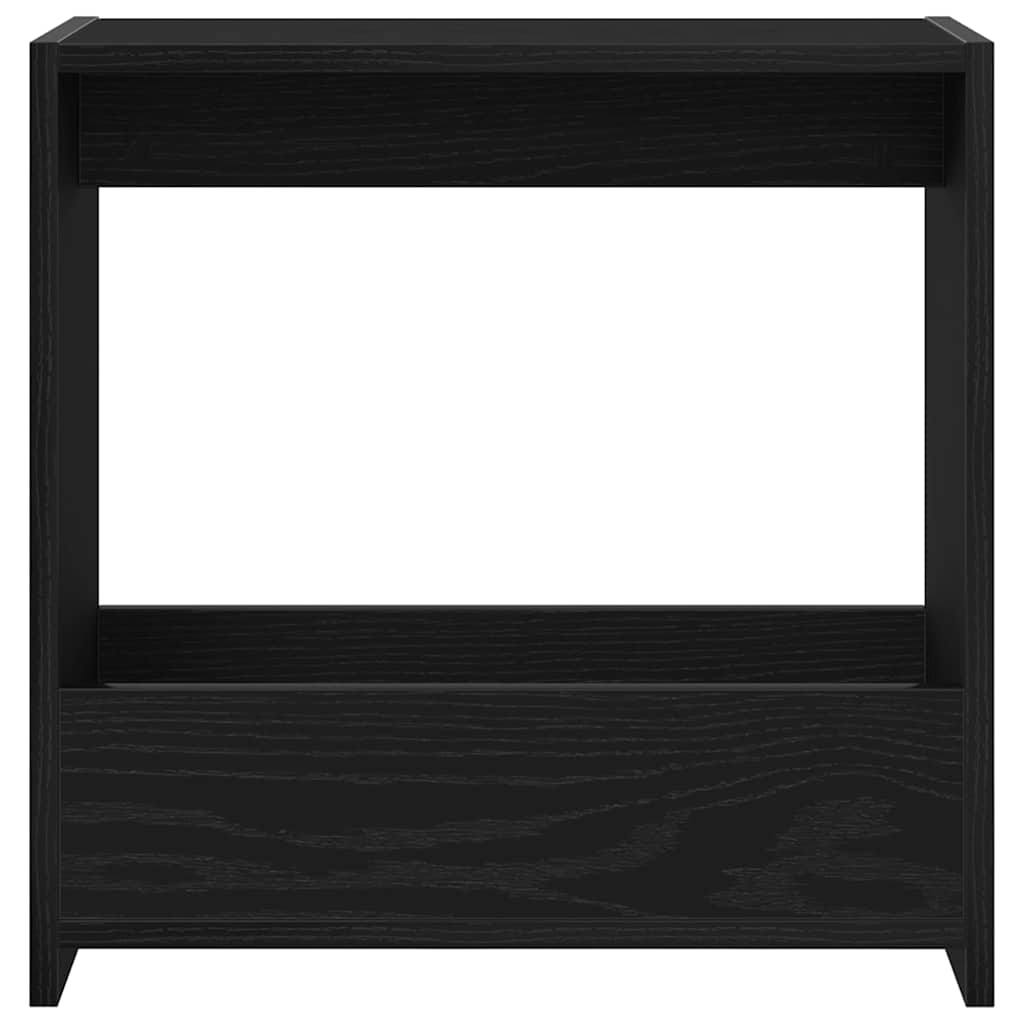 vidaXL Side Table Black Oak 50 x 26 x 50 cm Engineered Wood
