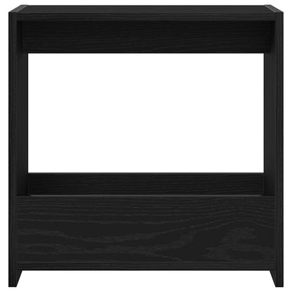 vidaXL Side Table Black Oak 50 x 26 x 50 cm Engineered Wood