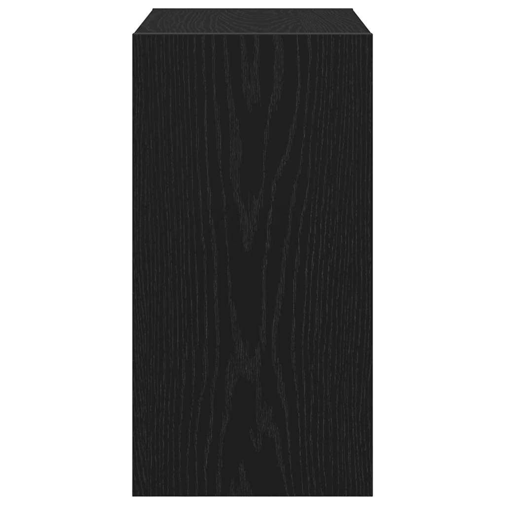 vidaXL Side Table Black Oak 50 x 26 x 50 cm Engineered Wood