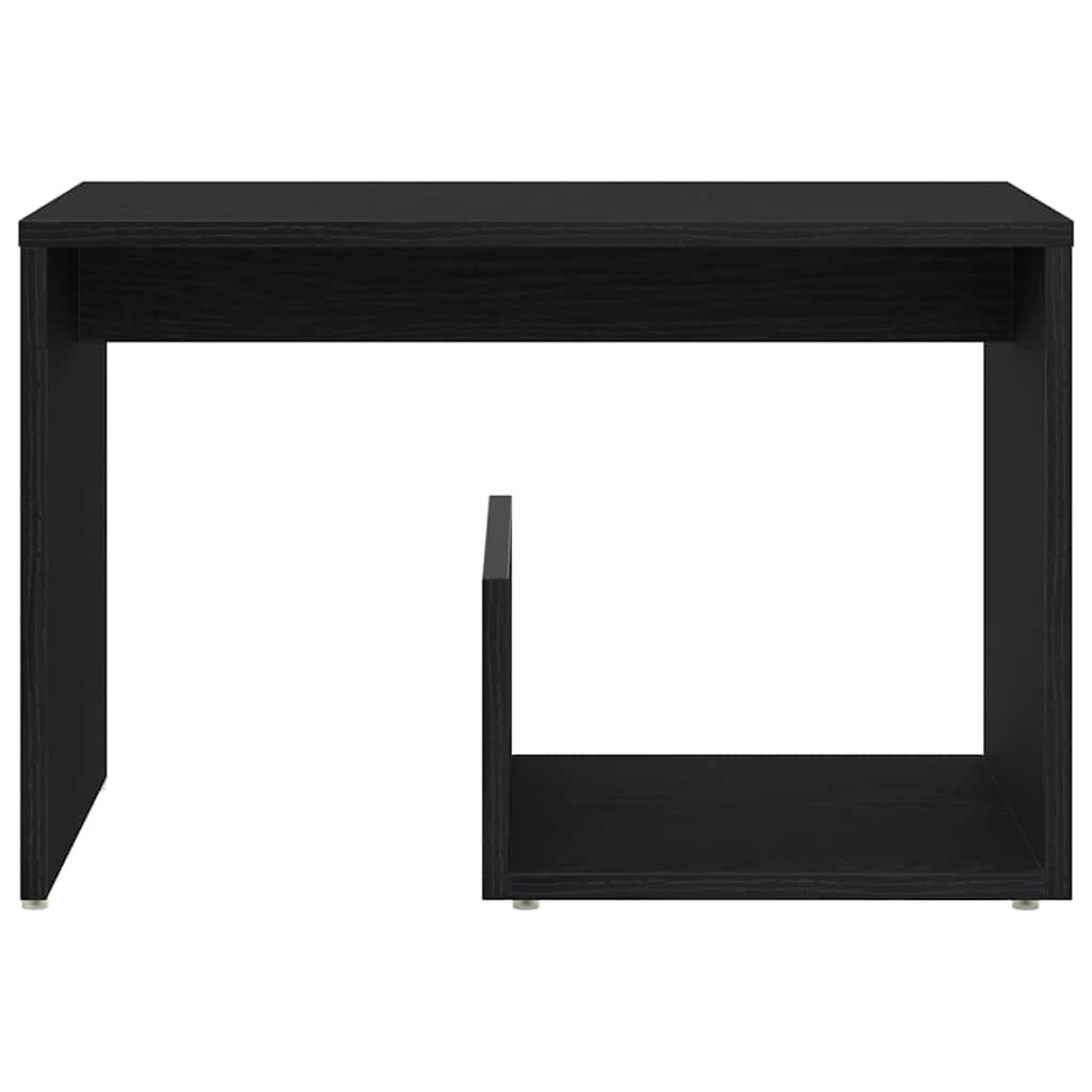 vidaXL Side Table Black Oak 59 x 36 x 38 cm Engineered Wood