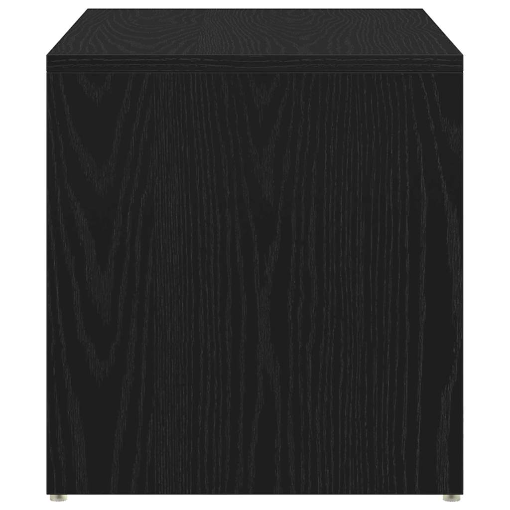 vidaXL Side Table Black Oak 59 x 36 x 38 cm Engineered Wood