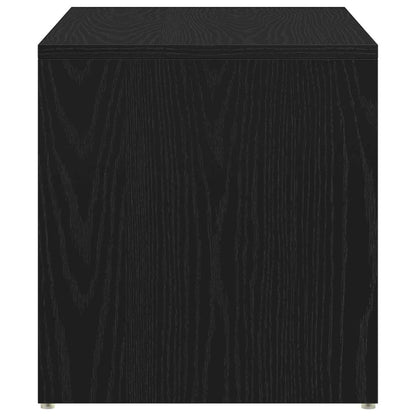 vidaXL Side Table Black Oak 59 x 36 x 38 cm Engineered Wood
