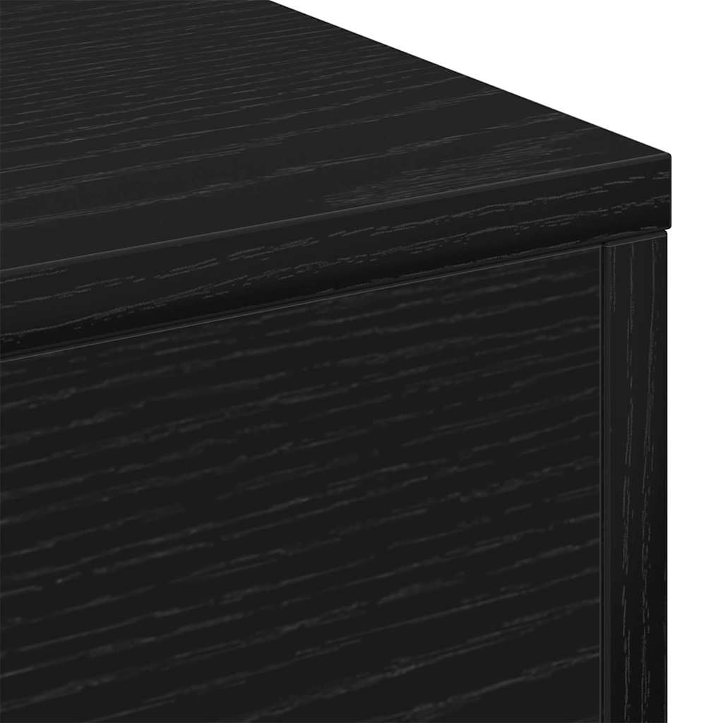 vidaXL Coffee Table Black Oak 96 x 50 x 45 cm Engineered Wood