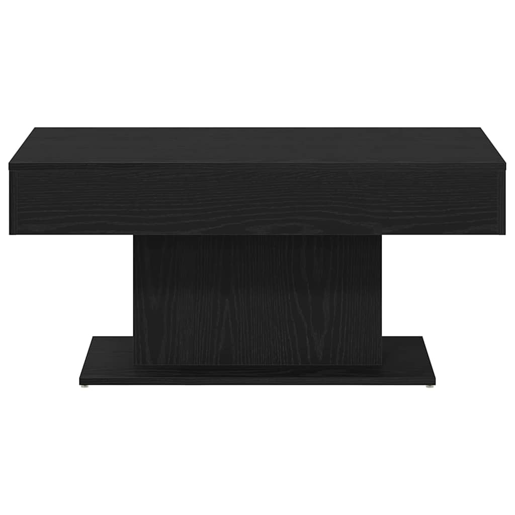vidaXL Coffee Table Black Oak 96 x 50 x 45 cm Engineered Wood
