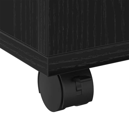 vidaXL Coffee Table Black Oak 60 x 60 x 38 cm Engineered Wood