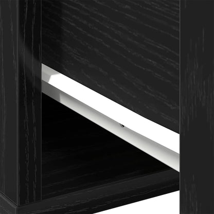 vidaXL Coffee Table Black Oak 60 x 60 x 38 cm Engineered Wood