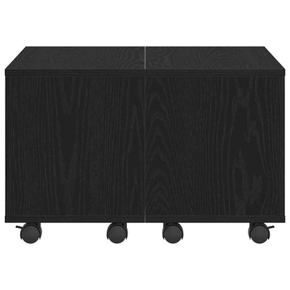 vidaXL Coffee Table Black Oak 60 x 60 x 38 cm Engineered Wood