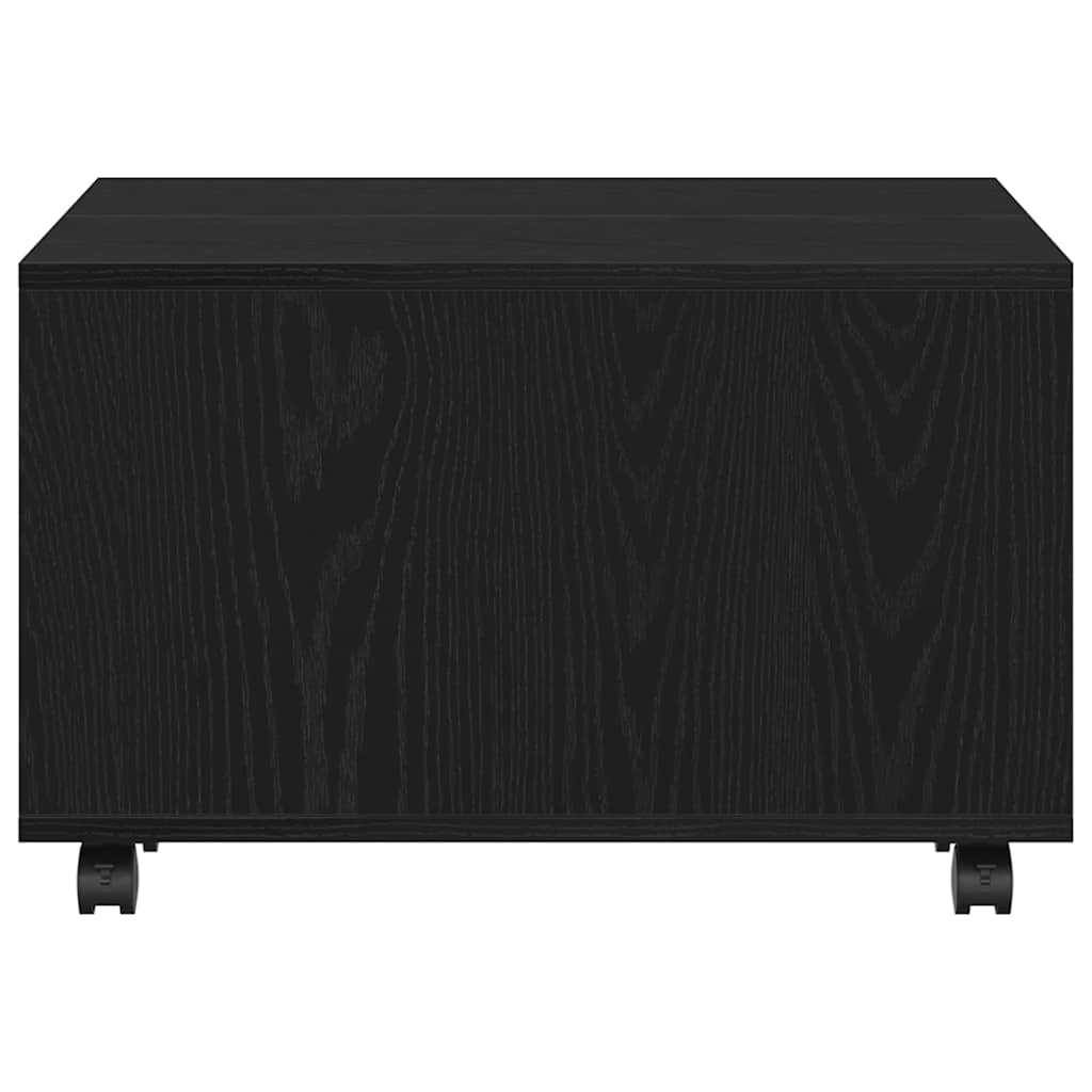 vidaXL Coffee Table Black Oak 60 x 60 x 38 cm Engineered Wood