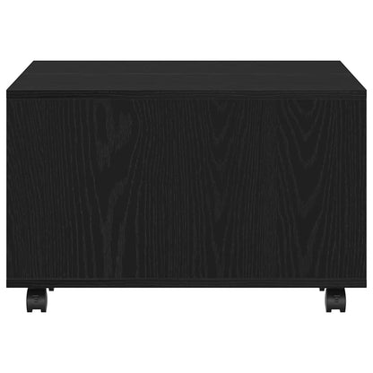 vidaXL Coffee Table Black Oak 60 x 60 x 38 cm Engineered Wood