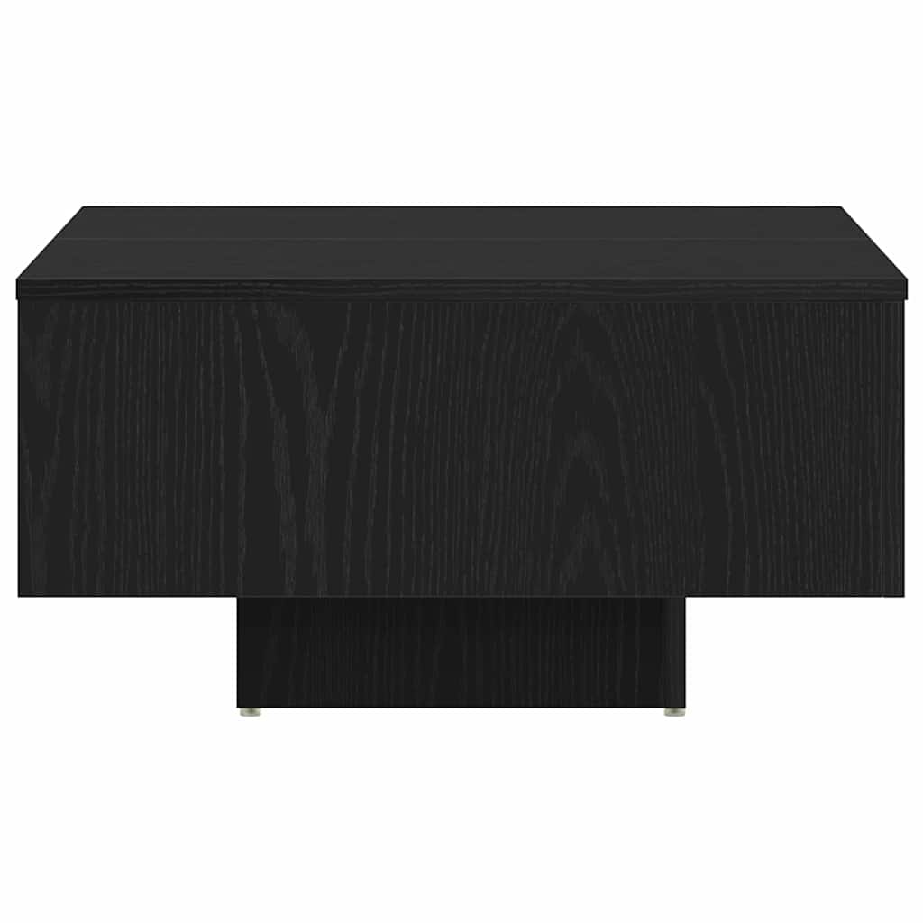 vidaXL Coffee Table Black oak 60 x 60 x 31.5 cm Engineered wood