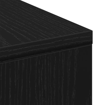 vidaXL Coffee Table Black Oak 90 x 90 x 28 cm Engineered Wood