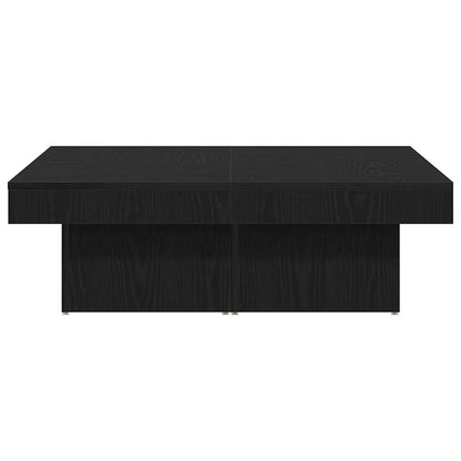 vidaXL Coffee Table Black Oak 90 x 90 x 28 cm Engineered Wood