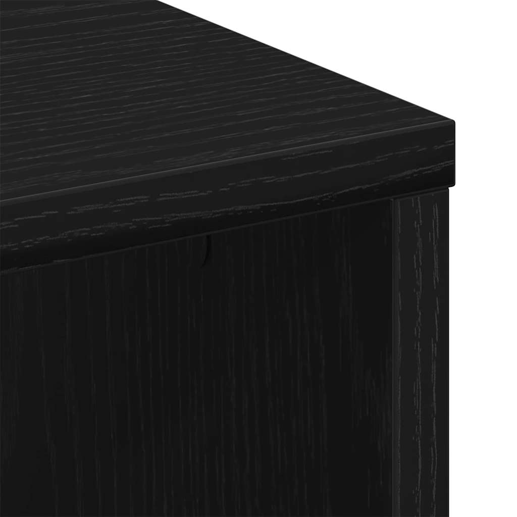 vidaXL Coffee Table Black Oak 100 x 50 x 40 cm Engineered Wood