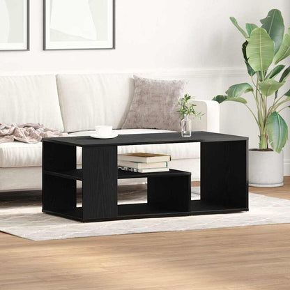 vidaXL Coffee Table Black Oak 100 x 50 x 40 cm Engineered Wood