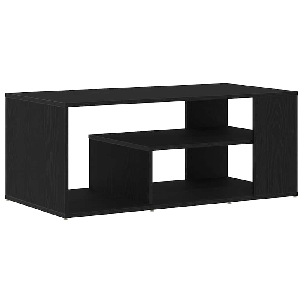 vidaXL Coffee Table Black Oak 100 x 50 x 40 cm Engineered Wood