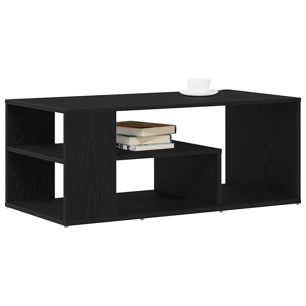 vidaXL Coffee Table Black Oak 100 x 50 x 40 cm Engineered Wood