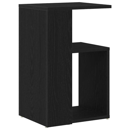 vidaXL Side Table Black Oak 36 x 30 x 56 cm Engineered Wood