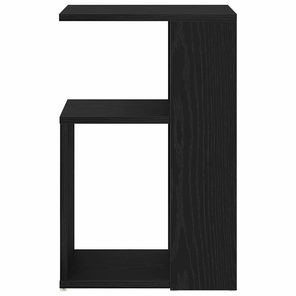vidaXL Side Table Black Oak 36 x 30 x 56 cm Engineered Wood