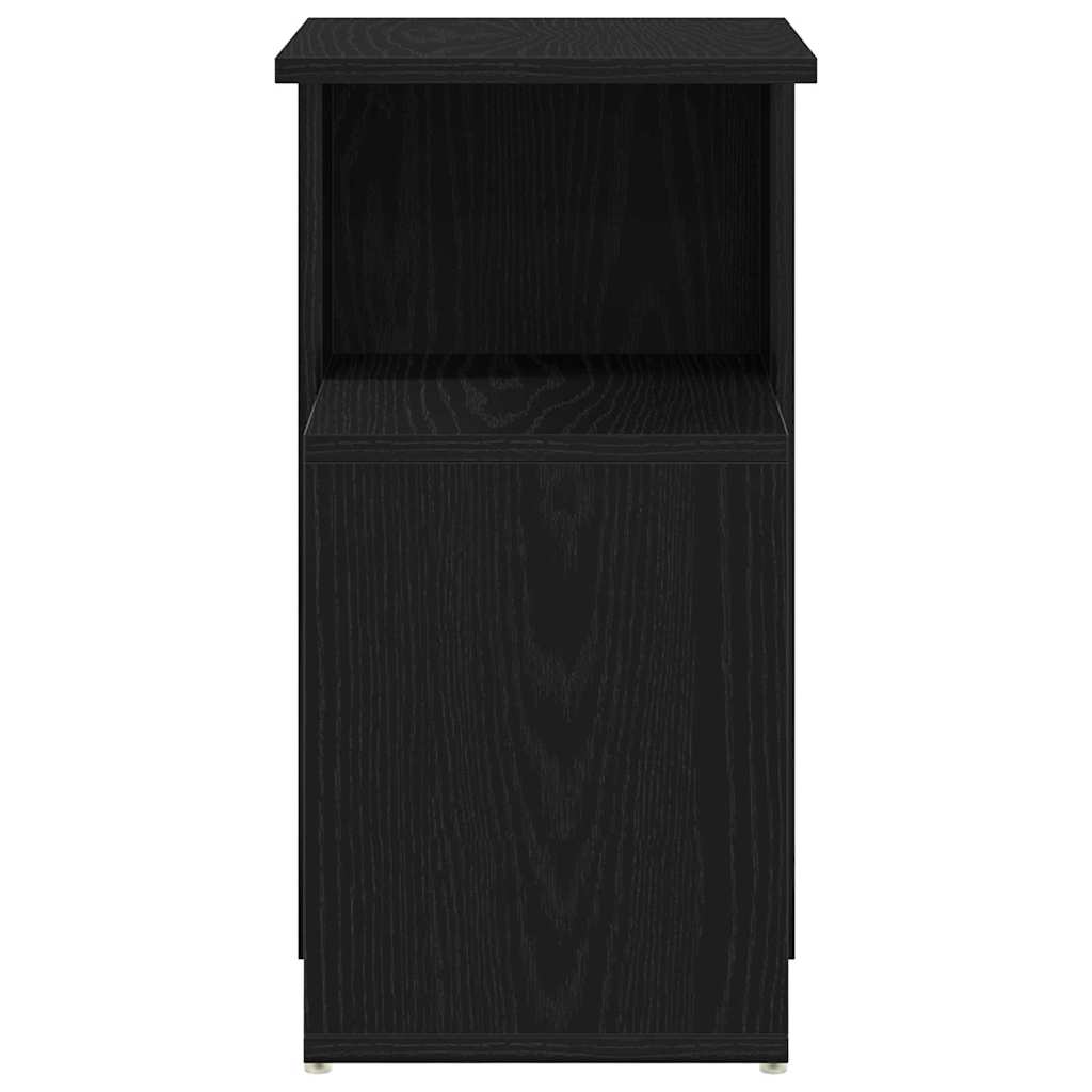 vidaXL Side Table Black Oak 36 x 30 x 56 cm Engineered Wood