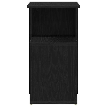 vidaXL Side Table Black Oak 36 x 30 x 56 cm Engineered Wood