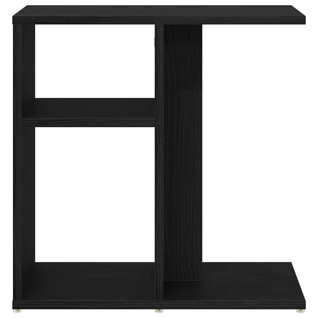 vidaXL Side Table Black Oak 50 x 30 x 50 cm Engineered Wood