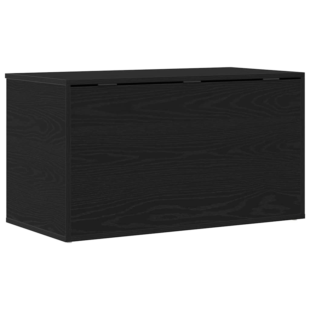 vidaXL Storage Box Black Oak 84 x 42 x 46 cm Engineered Wood