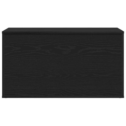 vidaXL Storage Box Black Oak 84 x 42 x 46 cm Engineered Wood