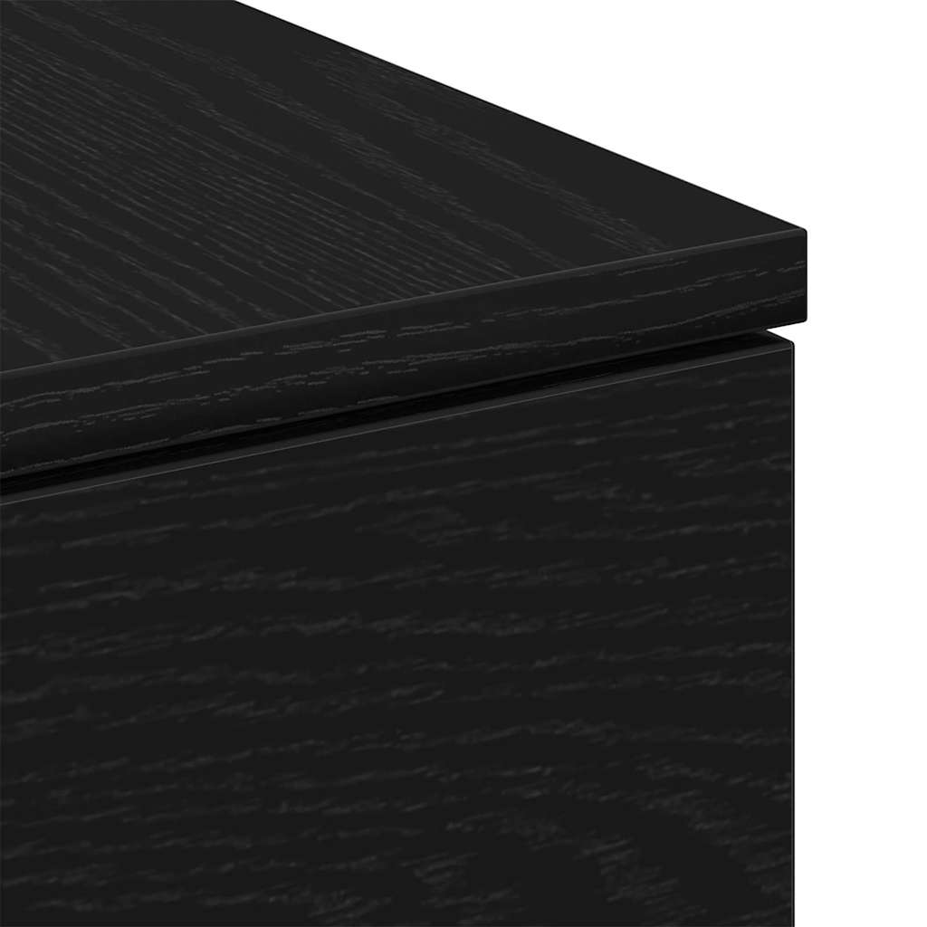 vidaXL Coffee Table Black Oak 90 x 60 x 31 cm Engineered Wood