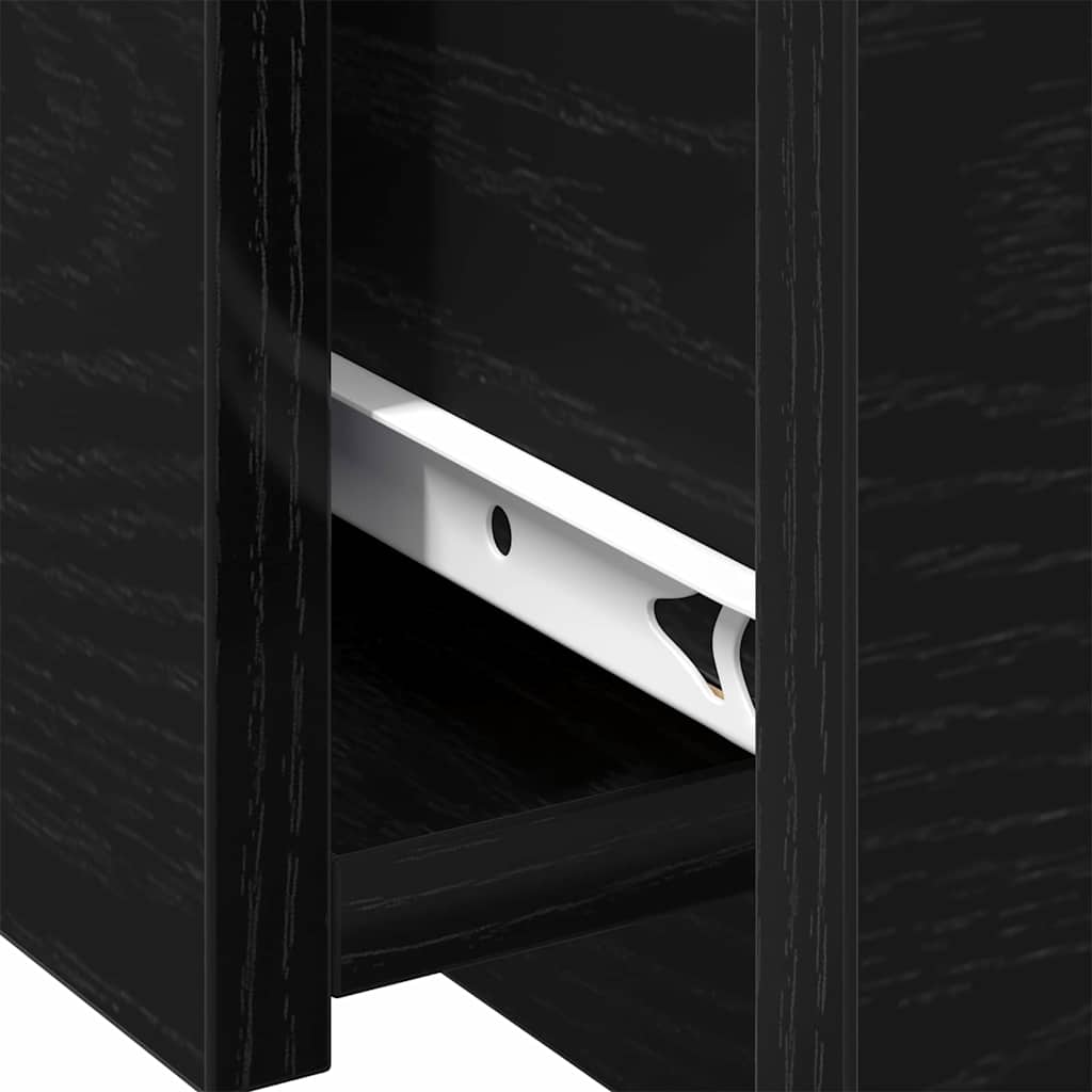 vidaXL Coffee Table Black Oak 90 x 60 x 31 cm Engineered Wood