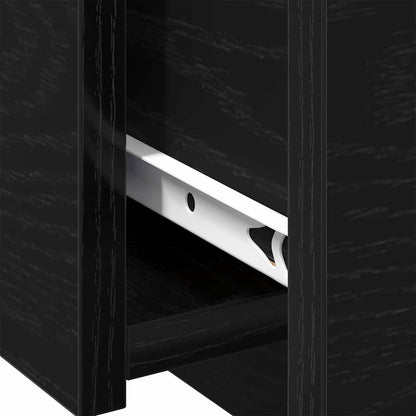 vidaXL Coffee Table Black Oak 90 x 60 x 31 cm Engineered Wood