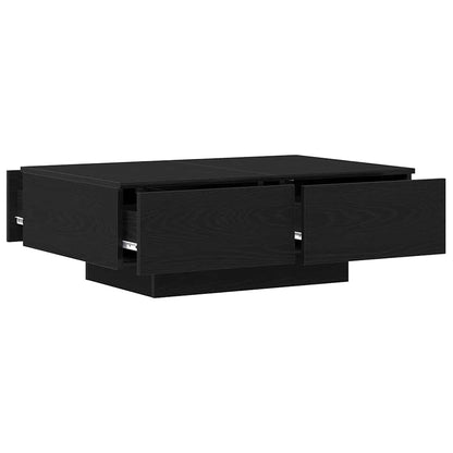 vidaXL Coffee Table Black Oak 90 x 60 x 31 cm Engineered Wood